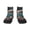 1 Black, variant on Flower White Dolphin Pattern Quarter Crew Socks,Toe Seamed Ankle Socks,Cotton Cushioned Breathable Athletic Crew Sports Socks