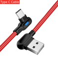 thumbnail image 1 of Marjay 90 grados Micro USB tipo C Cable 1M 2M carga rápida LED Cable para Samsung Xiaomi Huawei Android Cable USB tipo C cargador Tan Jianjun unisex, 1 of 2
