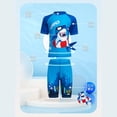 thumbnail image 3 of PENGXIANG T-shirts à Manches Courtes pour Enfants + Short Imprimé Animal + Chapeau, 3 of 6