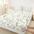 thumbnail image 3 of Castle Fairy Teens Spring Garden Full Size Sheets,Chic Flowers Bed Sheets, 3 of 7