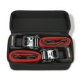 thumbnail image 5 of Ratchet Straps Heavy Duty Tie Downs, (4) 1.5"x 8' Heavy Duty Ratchet Strap with Integrated Soft Tie Hook, UTV Tie Down Straps, Motorcycle Tie Down Straps, Padded Handles & Coated Chromoly Hooks, Red, 5 of 7