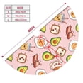thumbnail image 3 of Lsque Breakfast Print Christmas Tree Skirt, Tree Skirt with Ties or Velcro, Perfect for Holiday Decorations, Halloween, and New Year-36", 3 of 7