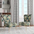 thumbnail image 2 of Designart "Floral Seashell Symphony" Beige Coastal Upholstered Accent Chair - Nautical & Coastal Arm Chair For Living Room, 2 of 5