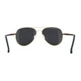 thumbnail image 4 of Color Mirror Anti-glare Polarized Classic Iconic Officer Metal Rim Sunglasses Gold Silver Mirror, 4 of 4