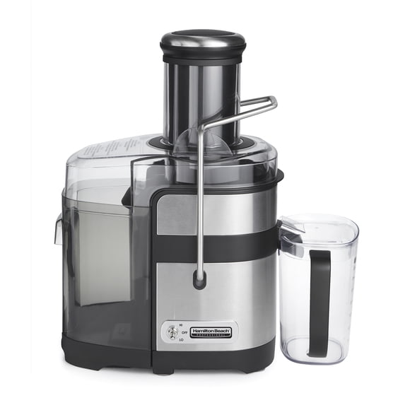 Hamilton Beach Professional Super Chute Easy Clean Juice Extractor, 1100 Watts, 3.5" Feed Chute, 34 oz Pitcher, Black, 67906C