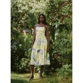 thumbnail image 6 of Free Assembly Women's and Women's Plus Strapless Cotton Poplin Tiered Midi Dress, Sizes XS-4X, 6 of 6