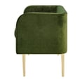 thumbnail image 2 of NPD Furniture Marsha 19" Velvet Fabric & Steel Bench in Dainty Green/Gold, 2 of 12