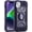 Deep Purple, variant on KOMI Compatible with iPhone 14 Case/iPhone 13 Case 6.1 Inch with Built-in 360°Rotating Ring Stand, Military Grade Drop Protection Full Body Rugged Heavy Duty Protective Cover Guava