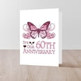 thumbnail image 4 of CafePress - 60Th Wedding Aniversary (Butterfly) - Greeting Card, Blank Inside Matte, 4 of 4