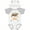 White & Heather w/ Ears, variant on Inktastic Utah Vacation Bear Silhouette Boys or Girls Baby Bodysuit