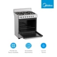 thumbnail image 3 of Estufa Midea 30 Pulgadas Silver Copete, 3 of 4