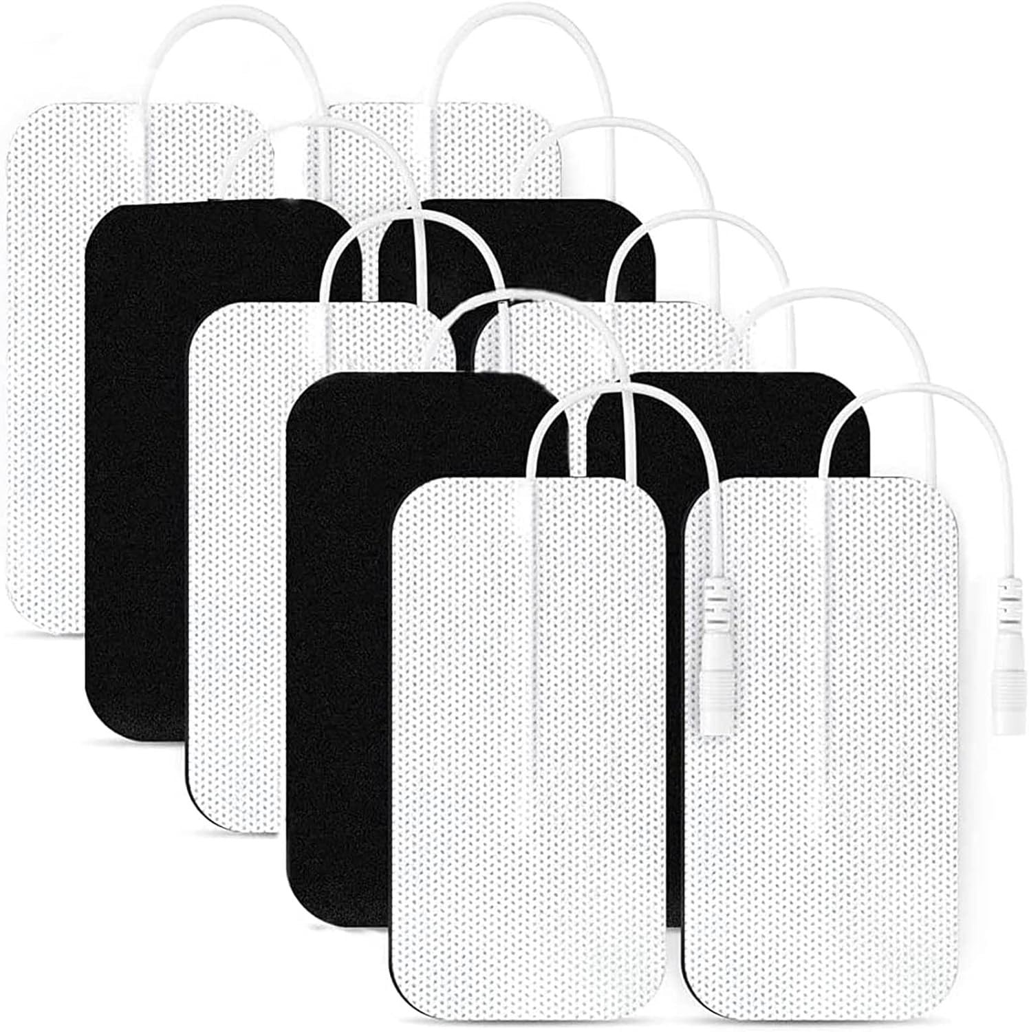 10PCS TENS Unit Replacement Pads 2x4, Reusable Electrodes for Muscle Stimulator Machine, Compatible with AUVON TENS, TENS 7000, Etekcity Tens Unit
