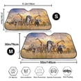 thumbnail image 3 of Kdxio Vintage Wildlife Protection Print Windshield Sun Shade,UV Rays and Sun Heat Protection,Sunshade for Car Windshield,Car Shade Front Windshield -, 3 of 6