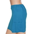 thumbnail image 3 of Women's Plus Size Mid-Waist Athletic Short Skirts with Side Pocket, Athletic Bottoms 2 in 1 Liner Breathable Quick Dry, 3 of 7