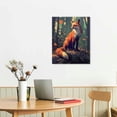 thumbnail image 3 of ARISTURING Fox Wall Art, Dark Cottagecore Prints, Animal Wall Art, Gothic Prints, Dark Academia, Dark Moody Nature Wall Art, Forest Fox Art Print, Canvas Print, Decor 12x16 in, 3 of 5