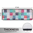 thumbnail image 5 of Kitchen Rugs Sets Of 2,Blue Boho Pioneer Flower Patchwork Pattern Anti Fatigue Kitchen Mat Rugs Non Slip Washable,Decorative Kitchen Floor Mats for Kitchen,Sink,Laundry,17"x47"+17"x47", 5 of 5