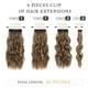 thumbnail image 2 of Extensiones de cabello Fliace Clip en marrón claro con rubio de 16 pulgadas, 2 of 9