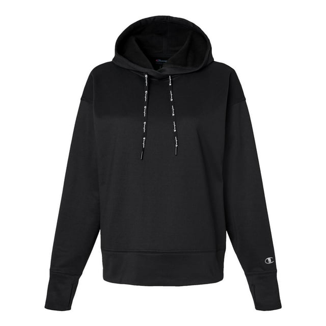 Champion Chandail à Capuchon de Sport pour Femmes, TG, Noir