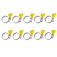 thumbnail image 1 of Steel Hose Clips, 10 Pieces Stainless Steel Adjustable Hose Clamp, For Garden Hose, Hy, 1 of 5