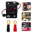 thumbnail image 3 of Disjoncteur 60 Ampères avec Réinitialisation Manuelle 12v-48v Dc Étanche pour Audio de Voiture Marine Rv Bateau Panneau Solaire et Protection Moteur de Pêche à la Traîne, 3 of 8
