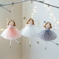 thumbnail image 1 of Adorno Navideño de Muñeca Angelical | Grisáceo | Plástico y Tela | 14 X 11 X 2 Cm | Regalos de Cumpleaños y Acción de Gracias | Adornos para El Hogar, 1 of 6