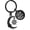 Black, variant on Cremation Jewelry Urn Keychain for Ashes for Women Men Stainless Steel Crescent Moon and Sun Rose Key Ring for Human Pet Ash Holder