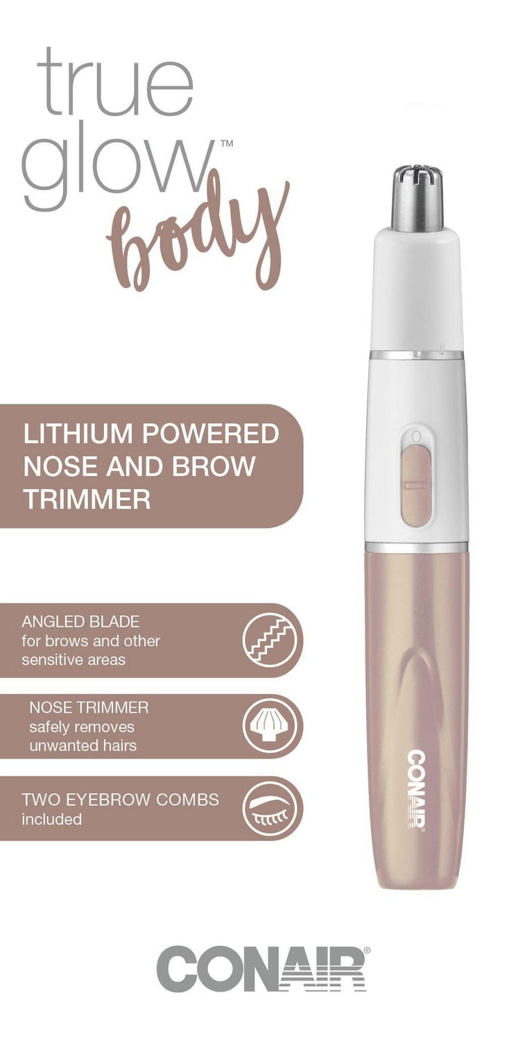 Conair for Her Ladies Grooming Lithium Powered Nose and Brow Trimmer, Ladies pen trimmer
