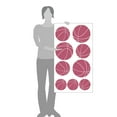 thumbnail image 3 of Basketball Kids Room Sports Decor Wall Decal Stickers [Set of 9], 3 of 4