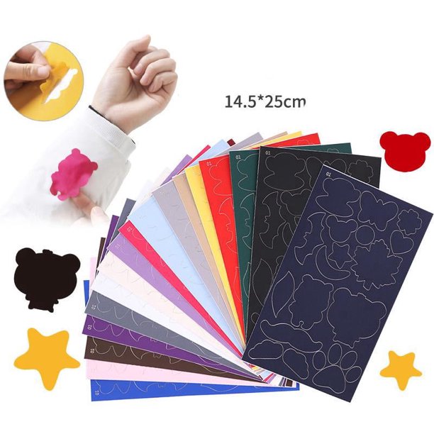 16 piezas de parches de reparación de chaqueta de plumas de estilo de color aleatorio, parche textil, parche de reparación de tela, parche adhesivo para ropa, parche autoadhesivo para saco de dormir
