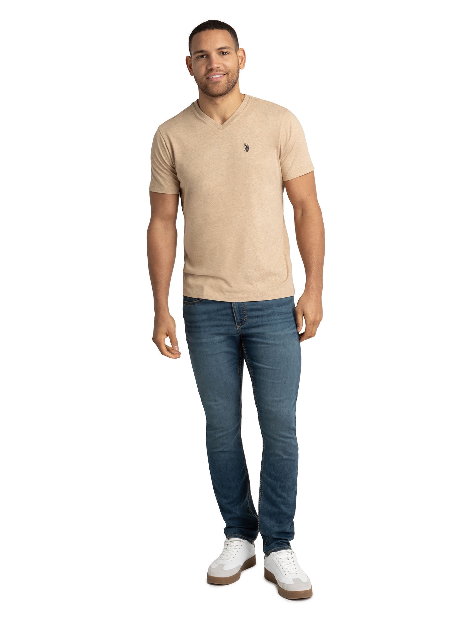 U.S. Polo Assn. Men's Basic Short Sleeve V-Neck T-Shirt