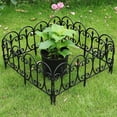 thumbnail image 4 of Deagia Garden Fence Panels Fence Landscapes Plastic Black Edgings Garden Border Fence Lightweight Landscapes Paths Panels for Grass Lawns Flowerbeds Plant Borders, 4 of 6