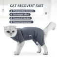 thumbnail image 4 of Harikaji Cat Recovery Suit, After Surgery Wear for Abdominal Wounds Spay, Pet Cat Weaning Shedding Suit Onesie Jumpsuit (Gray,S), 4 of 6