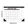 thumbnail image 3 of Calendario de escritorio en inglés de 18 meses 2025-2026, calendario de pared con cuenta regresiva, planificador de escritorio de oficina con diseño mensual de julio de 2025 a diciembre de 2026, mate, 3 of 7