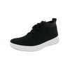 Fitflop Mens Uberknit Slip On Waffle Knit High Top Shoes, Black, US 8