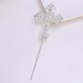 thumbnail image 2 of 2Pcs Cross Cake Decoration Rhinestone Cross Cupcake Toppers Decoration Ornament, 2 of 5