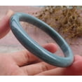 thumbnail image 4 of Certified Green Burma 100% Natural A JADE Jadeite Circle Bangle Bracelet 57 mm 665231 TN, 4 of 9