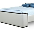thumbnail image 6 of Manhattan Comfort Kingdom Faux Leather Full Size Bed Frame in Cream, 6 of 8