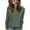 Army Green, variant on Long Sleeve Henley Shirts for Women Fall Winter Fashion Solid V Neck Blouses Lightweight Pullover Sweatshirts Going Out Tops