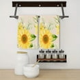 thumbnail image 3 of YladaFaie 2 Pcs Elegant Sunflowers Pattern Kitchen Towel Set Terry Hand Towels Dish Towels for Kitchen Decorative Absorbent Flower Tea Towels for Bathroom, 16 x 24 Inches, 3 of 7