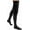 Black, variant on Jobst ACTIVA Opaque Compression Thigh Highs - 15-20mmHg Silky Beige Large