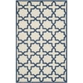thumbnail image 1 of Safavieh Cambridge 4' X 6' Hand Tufted Wool Rug in Ivory and Navy, 1 of 2