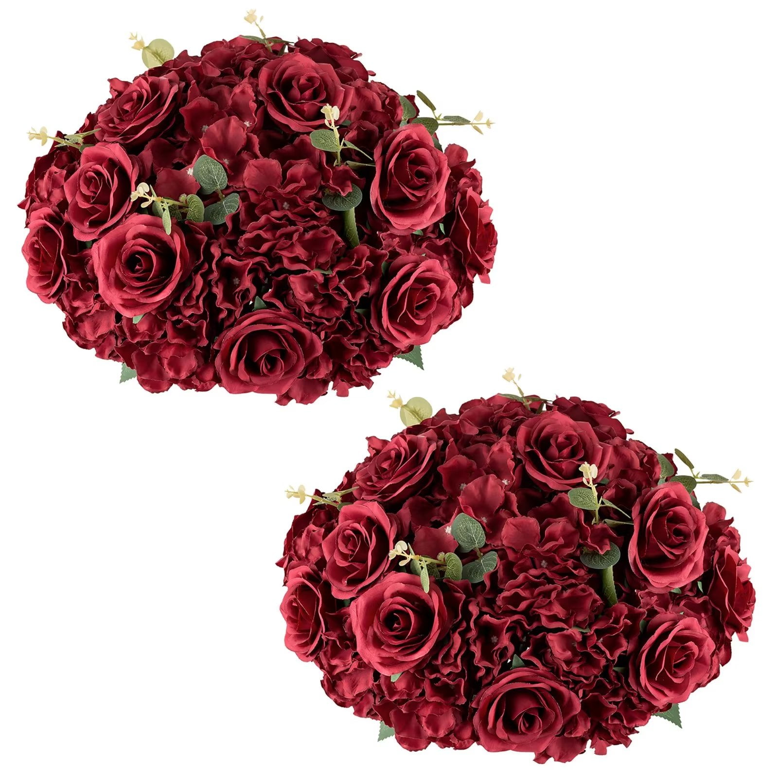 Blosmon Artificial Flower Kissing Balls for Wedding Table Centerpieces