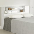 thumbnail image 1 of South Shore Fusion Full/Queen Bookcase Headboard, in Pure White, 1 of 12