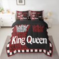 thumbnail image 2 of Castle Fairy Boys Girls Happy Valentine's Day Twin Bedding Sets 7-Piece,King And Queen Crown Bedding Comforter Set Microfiber,Animal Leopard Print Breathable Sheet Sets,Microfiber Bedroom Decor, 2 of 8