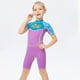 thumbnail image 3 of Greeniant Trajes de neopreno traje de buceo de secado rápido de una pieza de moda Anti-medusas mangas cortas de varios tamaños para Snorkel Deportes acuáticos Violeta METRO, 3 of 6