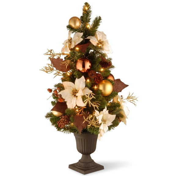 National Tree Company 3 ft. Decorative Collection Inspired by Nature Entrance Tree with Clear Lights
