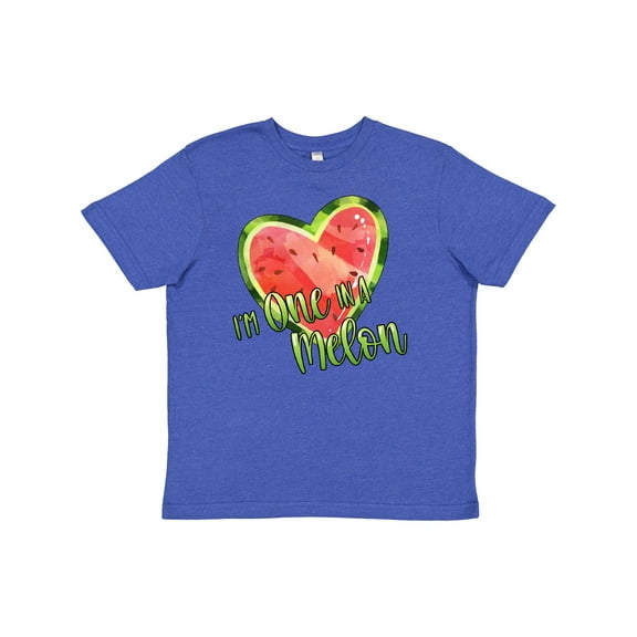 Inktastic I'm One in a Melon- Watermelon Heart Youth T-Shirt