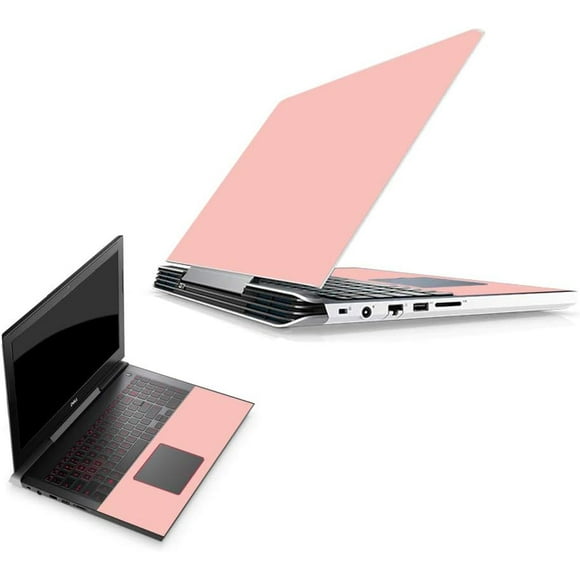 MightySkins Skin Compatible with Dell G5 15 Gaming Laptop - Solid Blush | Protective, Durable, and Unique Vinyl Decal