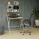 thumbnail image 5 of Escritorio Top Living Plegable de MDF y Acero con Estante Blanco, 5 of 11