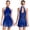 Navy Blue, variant on iiniim Womens Tassel Latin Dance Sleeveless Fringe Samba Cha-Cha Leotard Bodysuit for Stage Competition Navy Blue L